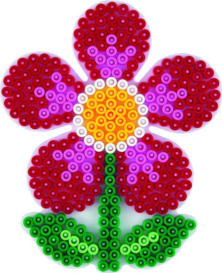 Hama Midi - podložka květina - obrázek 1