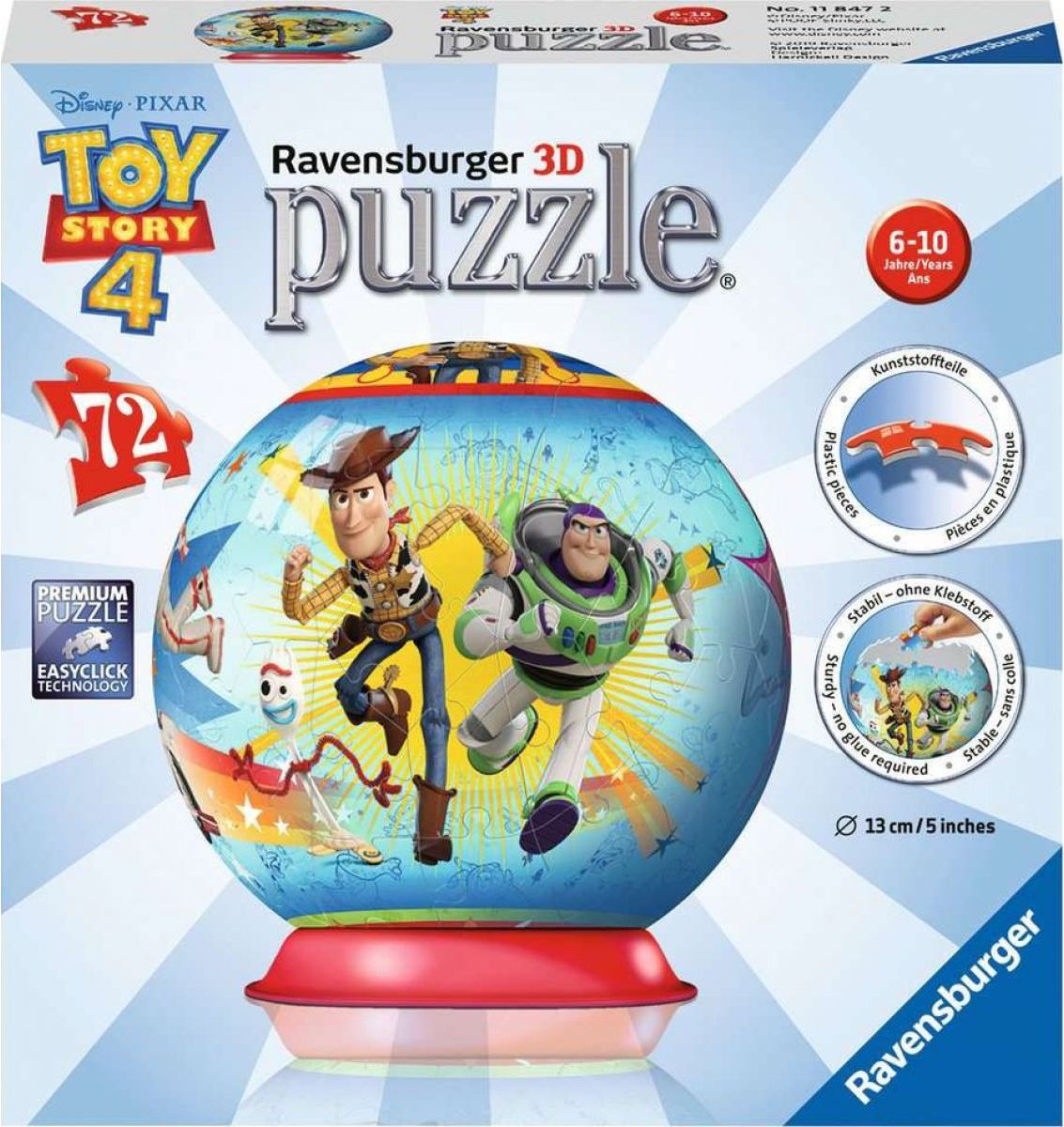 Ravensburger puzzle Disney Pixar Příběh hraček 4 3D 72 dílků - obrázek 1