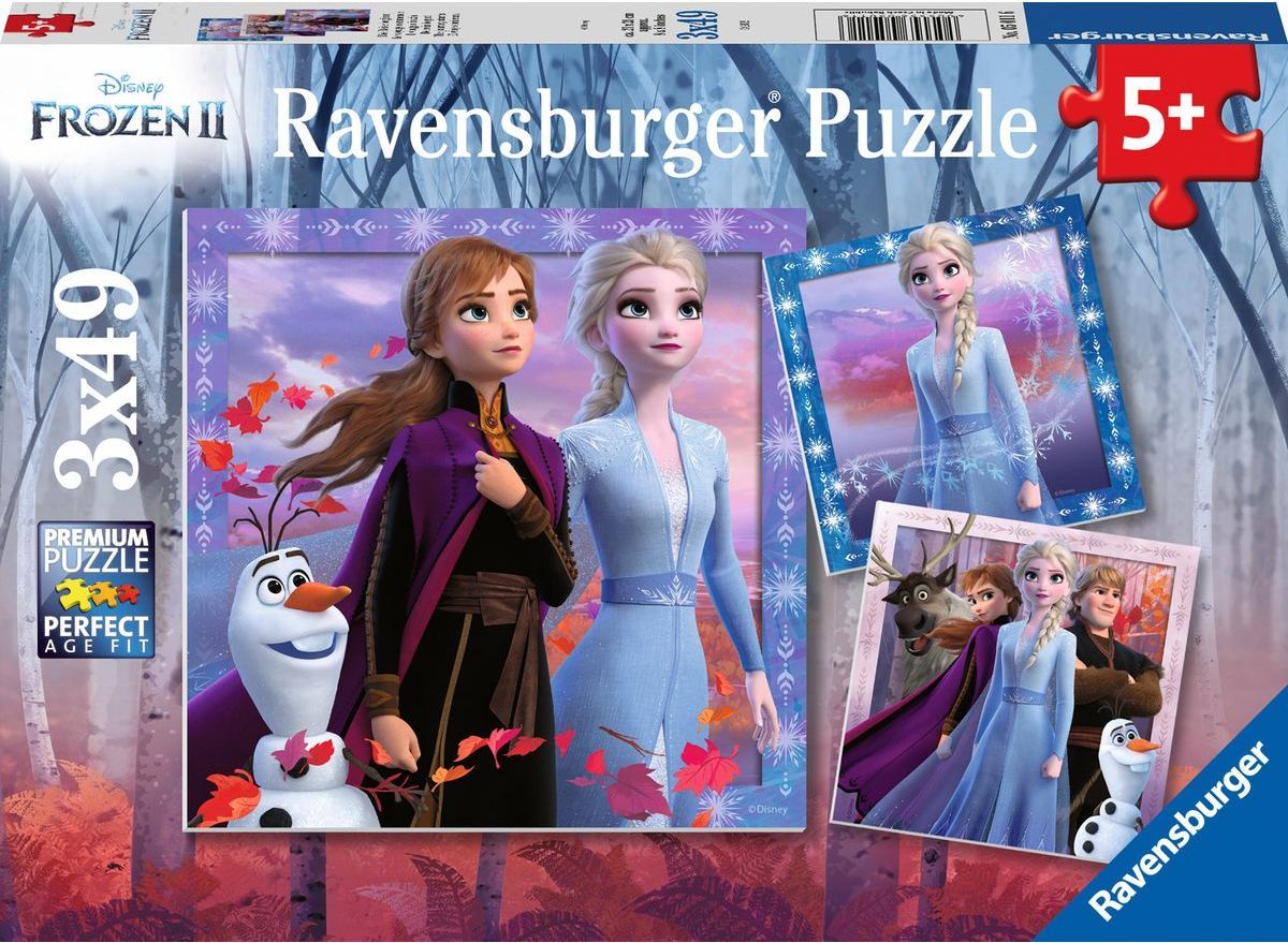 Ravensburger puzzle Disney Ledové království II 3x49 dílků - obrázek 1