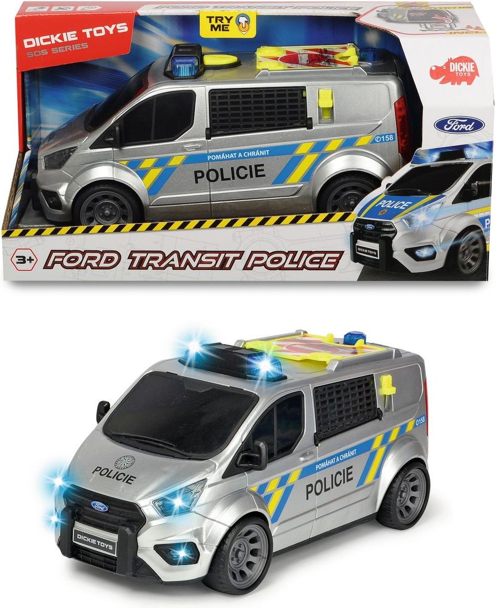 Dickie Policejní auto Ford Transit česká verze - obrázek 1