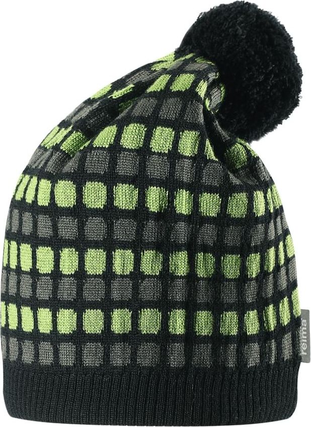 Dětská čepice Reima Silmukka - Leaf green 50 - obrázek 2