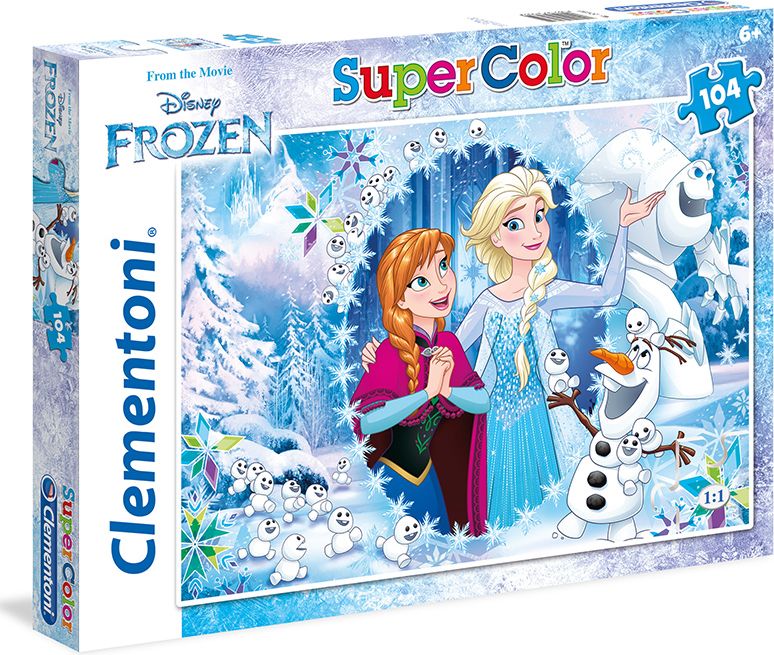 Clementoni - Puzzle Supercolor 104, Frozen - obrázek 1