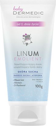 Dermedic Hydratační a zklidňující krém doplňující lipidy pro děti od narození Baby  100 g - obrázek 1