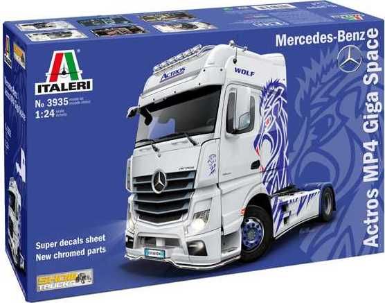 ITALERI Model Kit truck 3935 - Mercedes-Benz ACTROS MP4 Giga Space (1:24) - obrázek 1