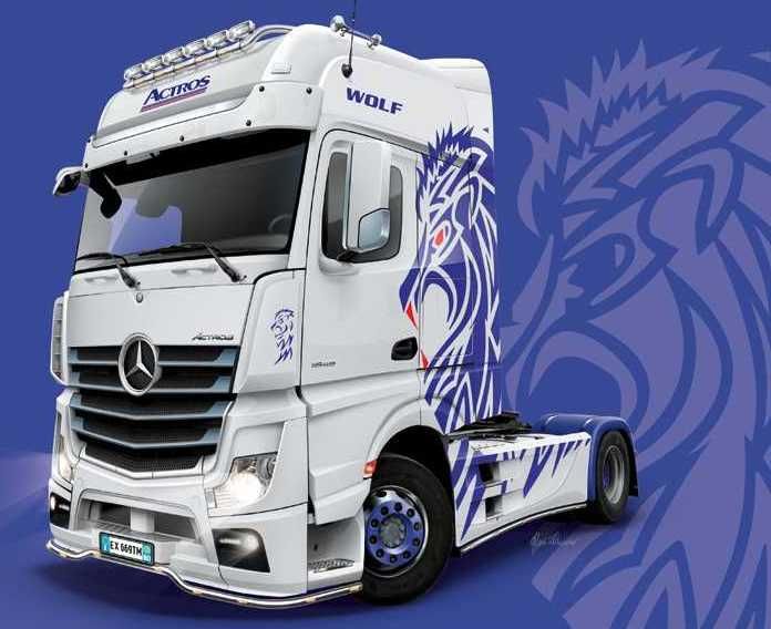 ITALERI Model Kit truck 3935 - Mercedes-Benz ACTROS MP4 Giga Space (1:24) - obrázek 2