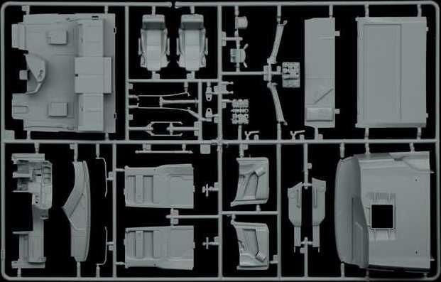 ITALERI Model Kit truck 3935 - Mercedes-Benz ACTROS MP4 Giga Space (1:24) - obrázek 5