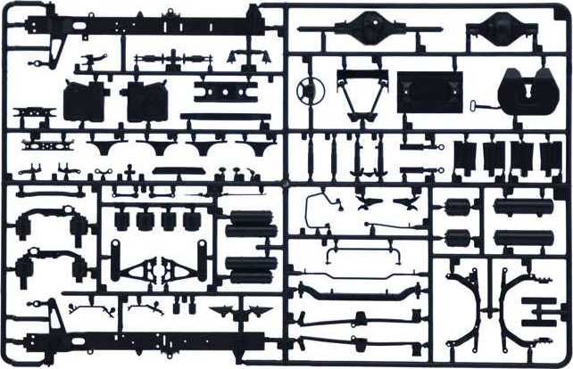 ITALERI Model Kit truck 3935 - Mercedes-Benz ACTROS MP4 Giga Space (1:24) - obrázek 9
