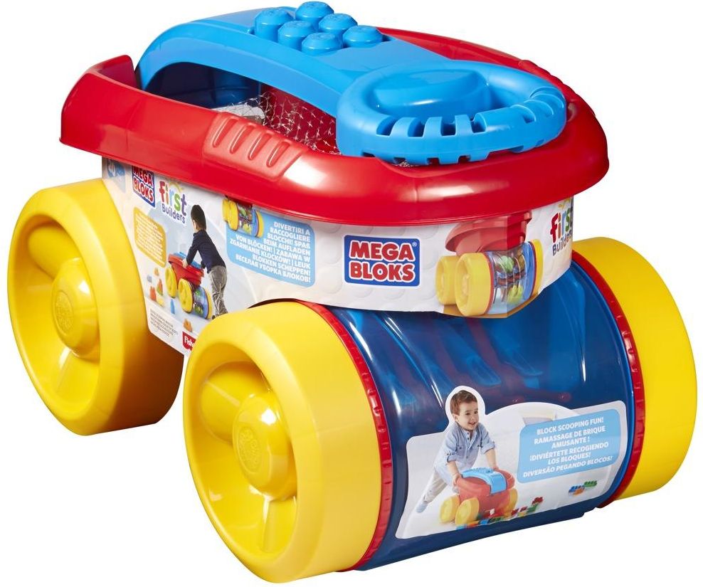 Mega Bloks First Builders zábavný sběrač kostek - 2 druhy - obrázek 1