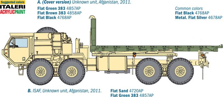ITALERI Model Kit military 6525 - M1120 HEMTT LOAD HANDL.SYSTEM (1:35) - obrázek 4