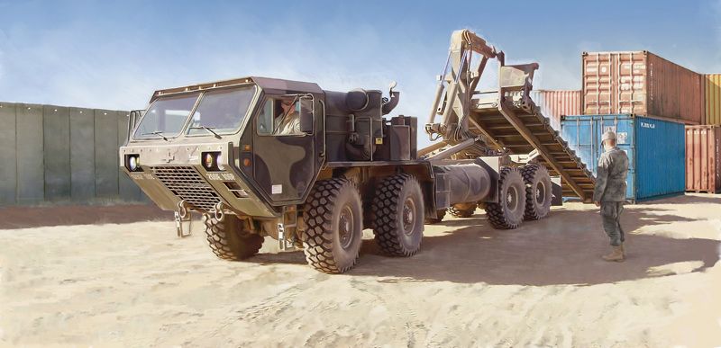 ITALERI Model Kit military 6525 - M1120 HEMTT LOAD HANDL.SYSTEM (1:35) - obrázek 5