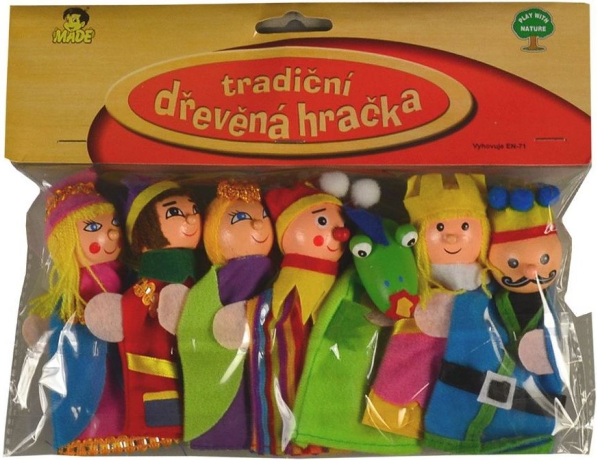 Made Figurky na prst Pohádkové postavičky 7 ks - obrázek 1