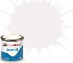 Humbrol barva email AA0374 - No 34 White - Matt - 14ml - obrázek 1