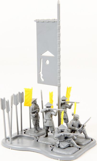 ZVEZDA Wargames (SB) figurky 6402 - Ashigaru with arquebus (1:72) - obrázek 2