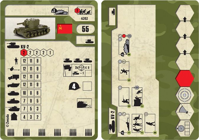 ZVEZDA Wargames (WWII) tank 6202 - Soviet Tank KV-2 (1:100) - obrázek 3