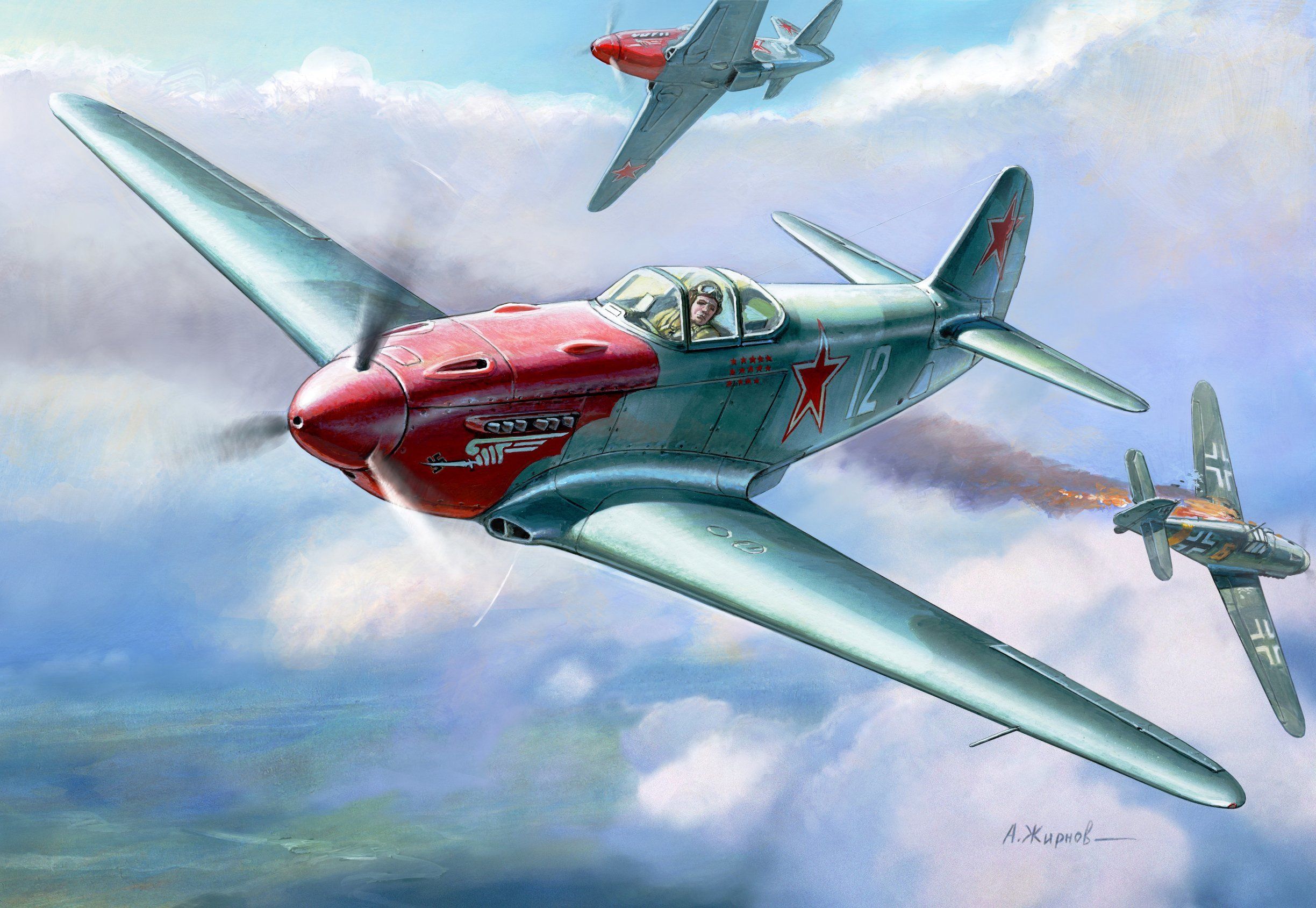 ZVEZDA Model Kit letadlo 4814 - YAK-3 Soviet WWII Fighter (1:48) - obrázek 5