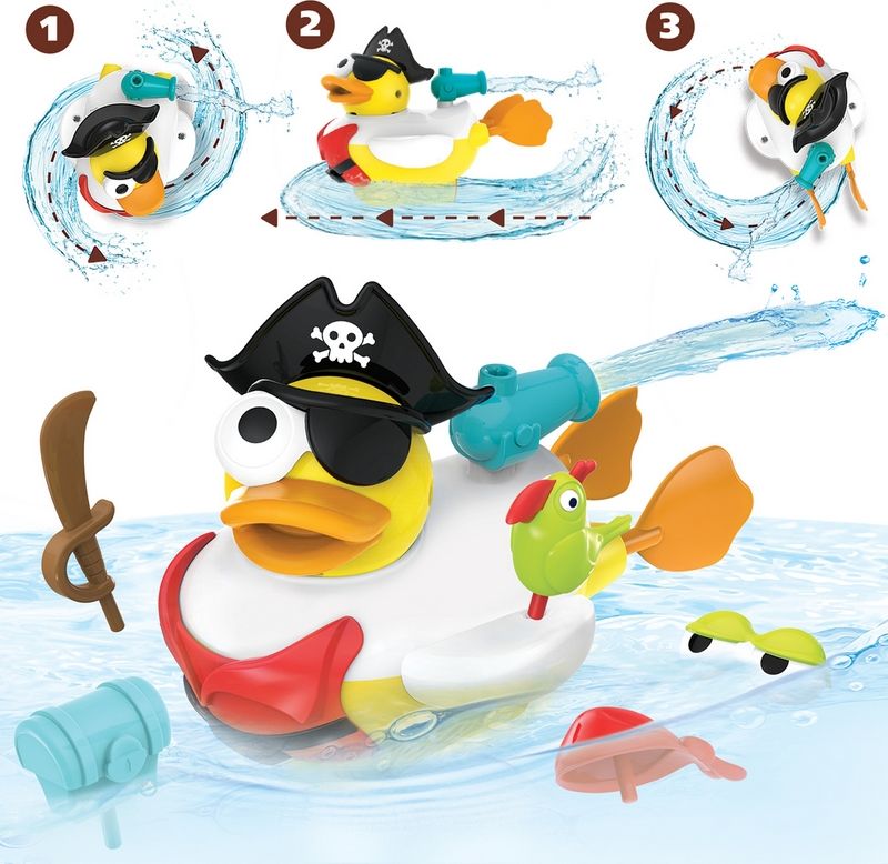 Yookidoo Kreativní plavací kachna Pirát - obrázek 1
