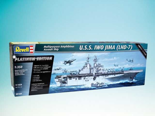 REVELL Plastic ModelKit loď 05109 - Amphibious Assault Ship U.S.S. IWO JIMA (LHD-7) (1:350) - obrázek 1