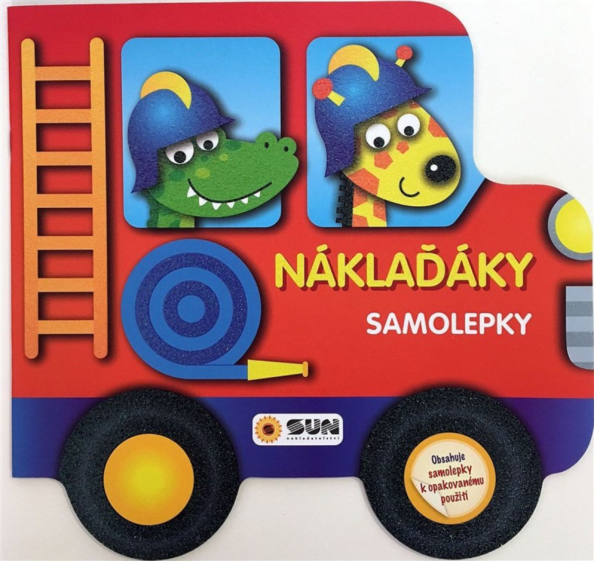 Sun Samolepková kniha s Náklaďáky pro opakované použití - obrázek 1