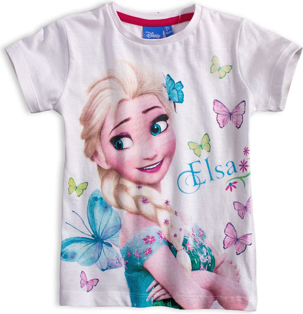 Dívčí tričko DISNEY FROZEN ELSA bílé Velikost: 98 - obrázek 1