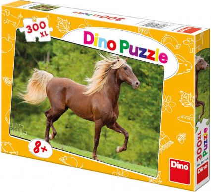 DINO Puzzle Kůň zlatohřívák XL 300 dílků - obrázek 1