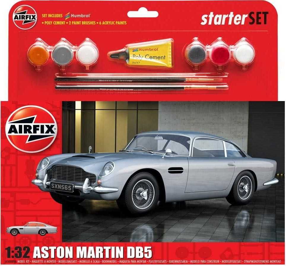 AIRFIX Starter Set auto A50089A - Aston Martin DB5 - Silver (1:32) - obrázek 1