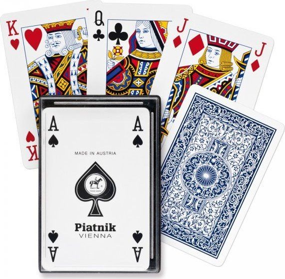 PIATNIK Poker,Bridž - Plastové karty v krabičce - obrázek 1