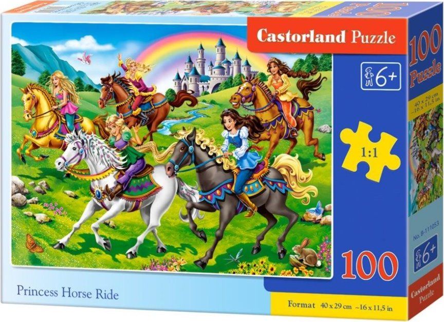 CASTORLAND Puzzle Princezny na projížďce 100 dílků - obrázek 1