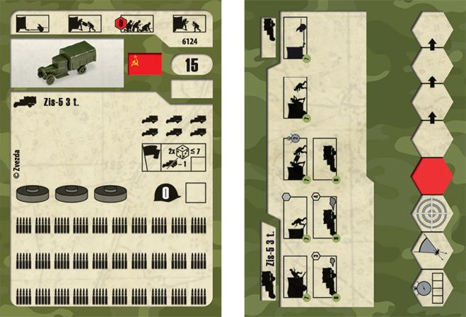 ZVEZDA Wargames (WWII) military 6124 - Soviet Truck ZIS-5 (1:100) - obrázek 3