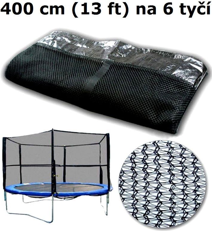Ochranná síť na trampolínu 400 cm (13 ft) na 6 tyčí - obrázek 1