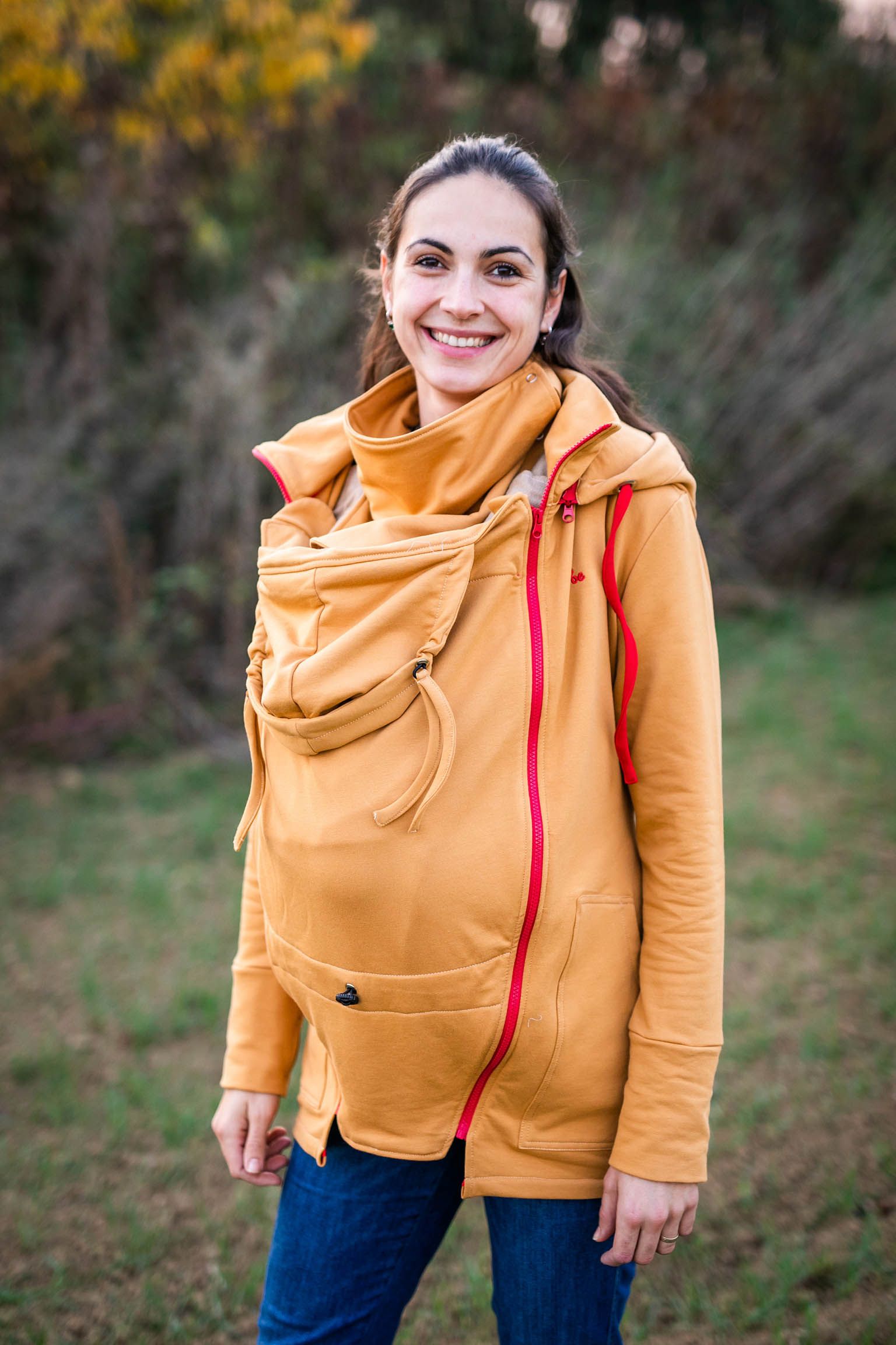 Tepláková mikina Be Lenka - Mustard Provedení: Nosící mikina s teplákovou vsádkou 2 v 1, Velikost: XL - obrázek 1