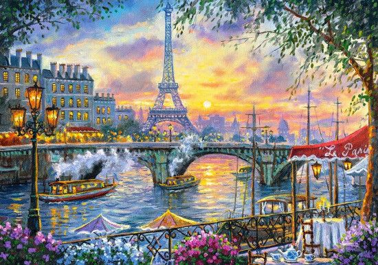 CASTORLAND Puzzle Čas na čaj v Paříži 500 dílků - obrázek 1