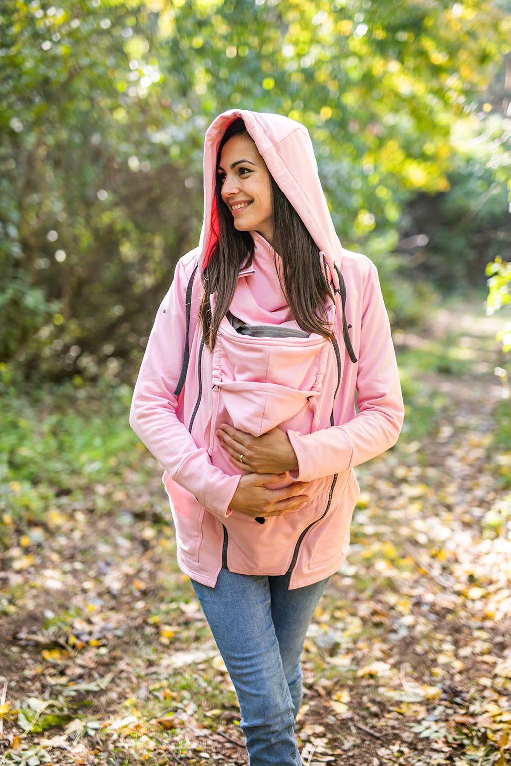 Tepláková mikina Be Lenka - Rose Provedení: Nosící mikina s teplákovou vsádkou 3 v 1, Velikost: XL - obrázek 3