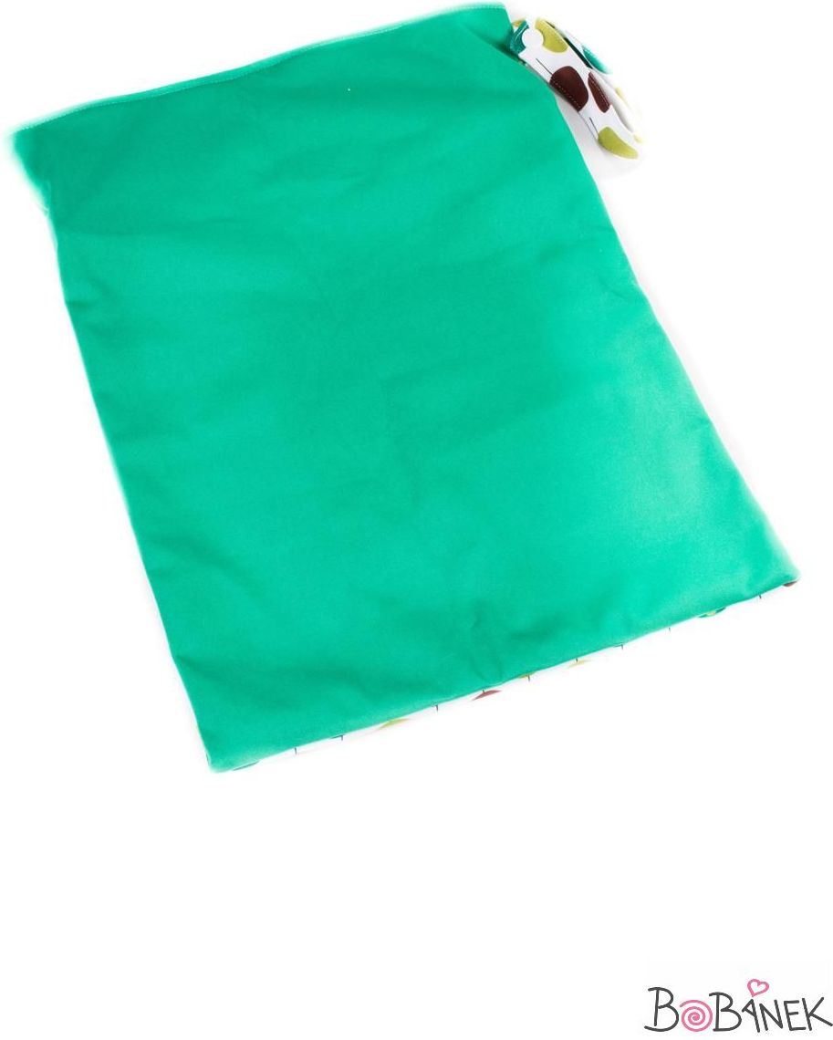 Bobánek Taška na plenky - Zelená kolečka 1ks - obrázek 2