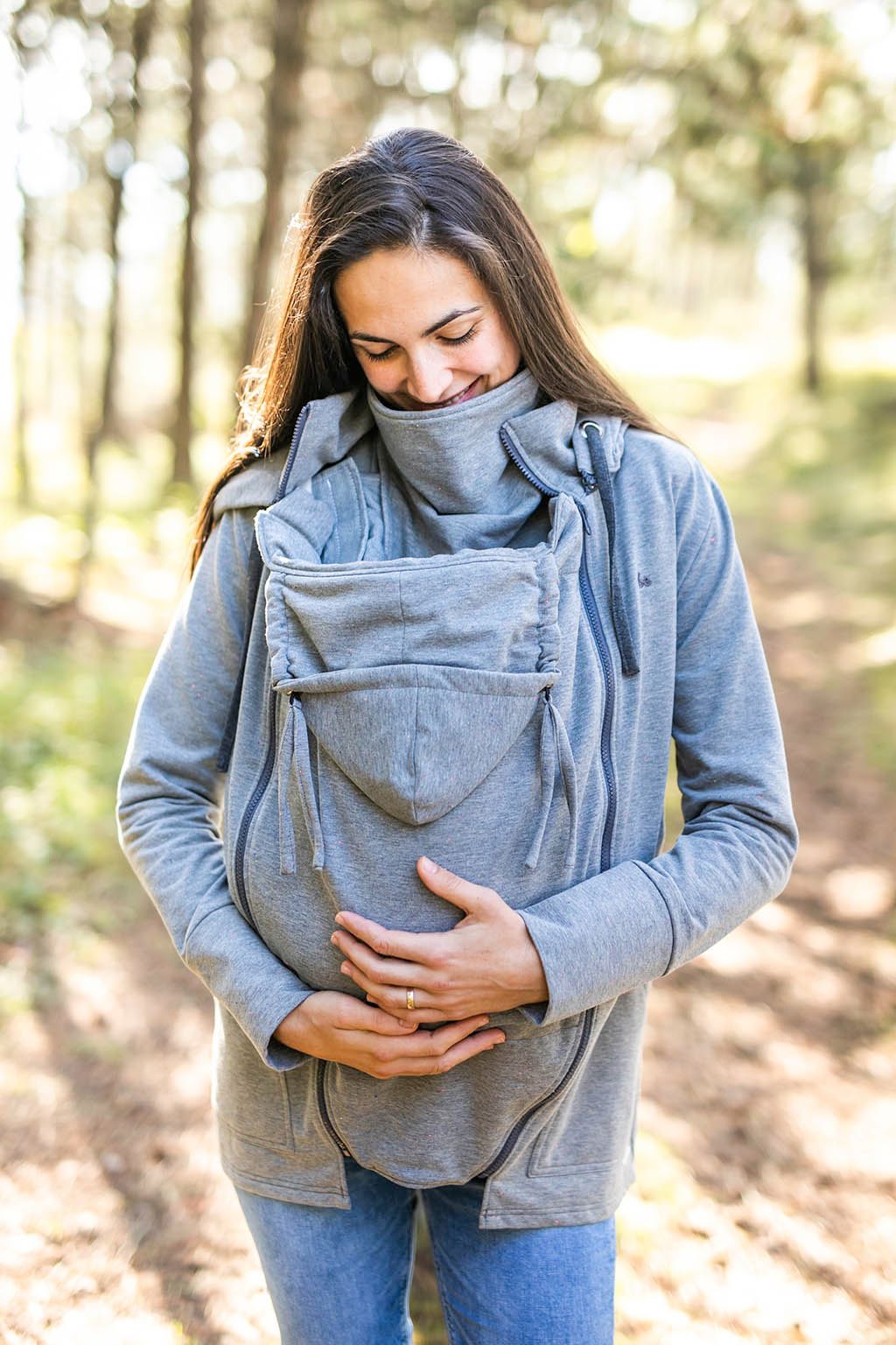 Tepláková mikina Be Lenka - Light Grey Provedení: Nosící mikina s teplákovou vsádkou 2 v 1, Velikost: XL - obrázek 1