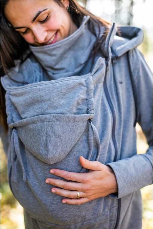 Tepláková mikina Be Lenka - Light Grey Provedení: Nosící mikina s teplákovou vsádkou 2 v 1, Velikost: XL - obrázek 5
