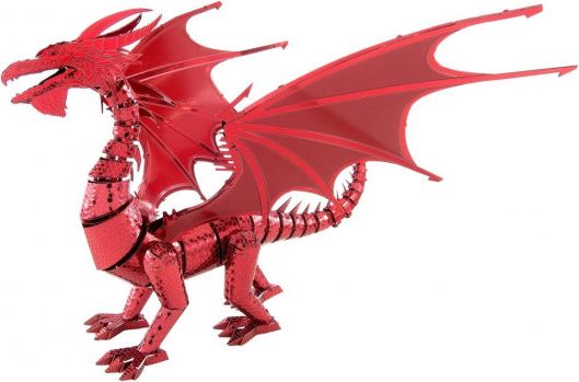 METAL EARTH 3D puzzle Červený drak (ICONX) - obrázek 1