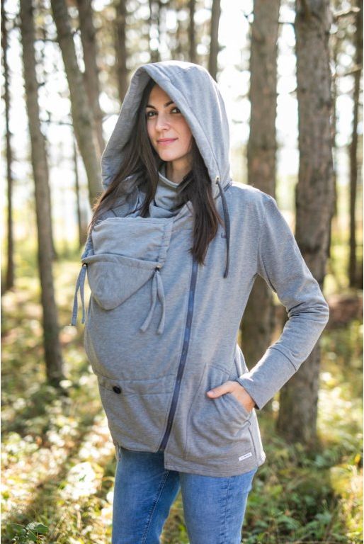 Tepláková mikina Be Lenka - Light Grey Provedení: Nosící mikina s teplákovou vsádkou 2 v 1, Velikost: XS - obrázek 6