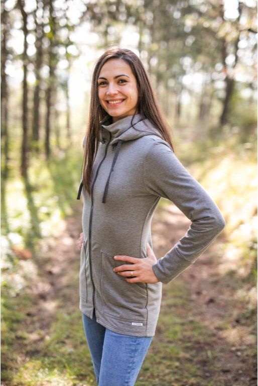 Tepláková mikina Be Lenka - Light Grey Provedení: Nosící mikina s teplákovou vsádkou 2 v 1, Velikost: XS - obrázek 8