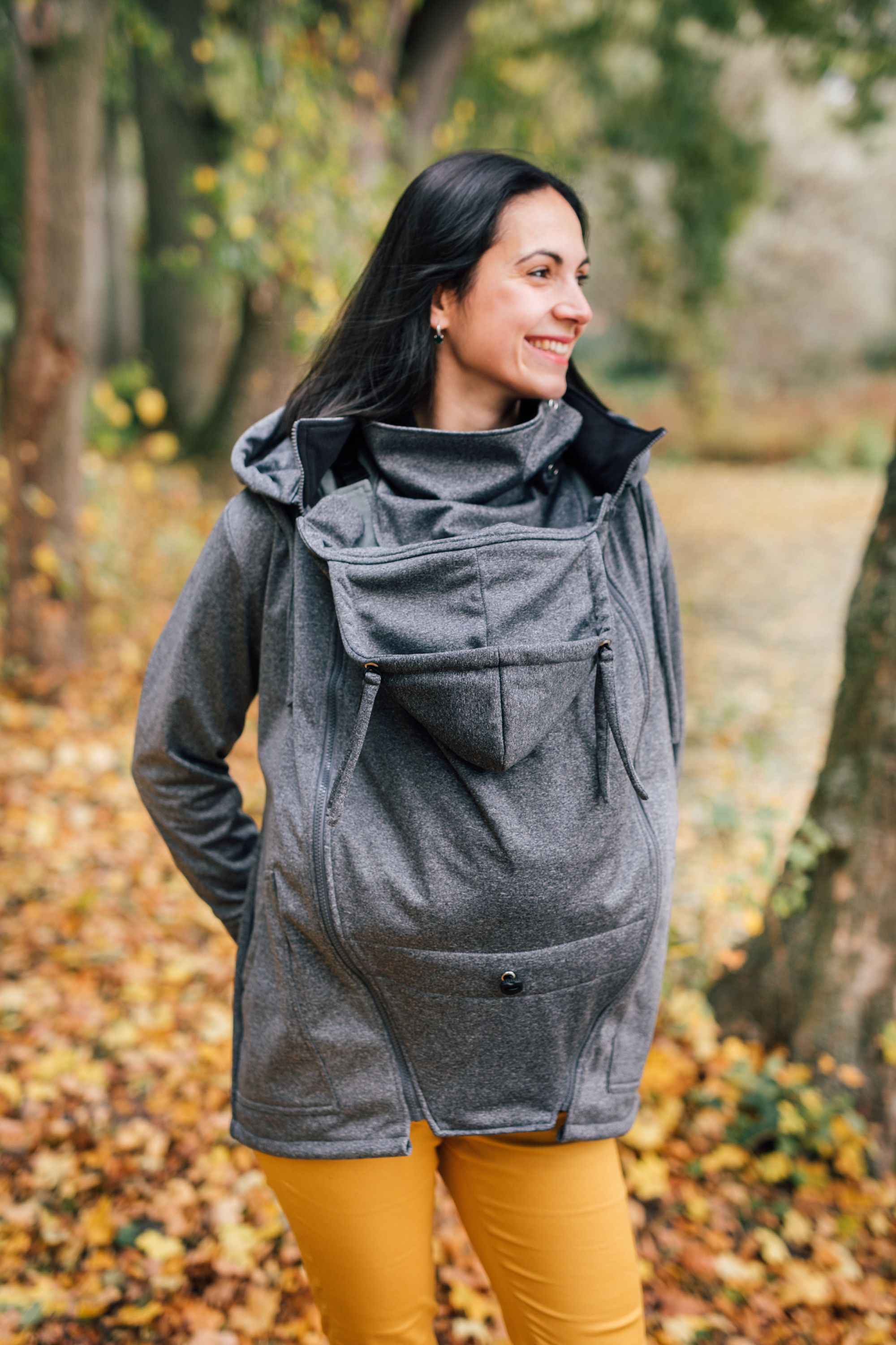 Softshellová bunda Be Lenka - Pebble Grey Provedení: Nosící bunda se softshellovou vsádkou 2 v 1, Velikost: S - obrázek 3