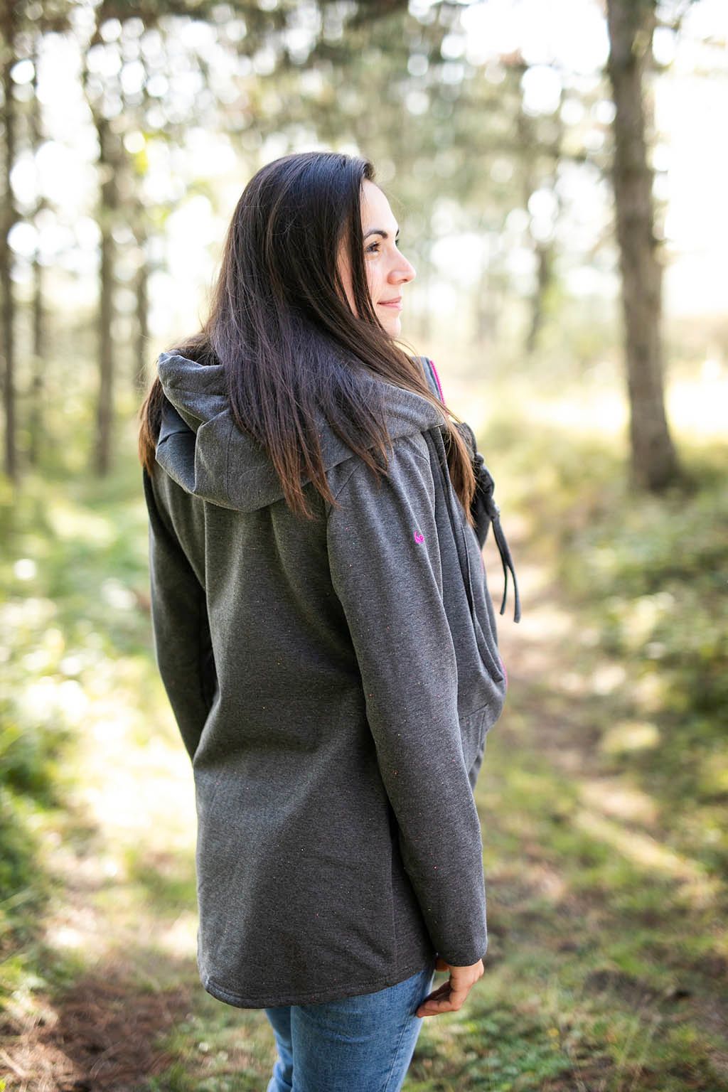 Tepláková mikina Be Lenka - Dark Grey Provedení: Nosící mikina s teplákovou vsádkou 2 v 1, Velikost: M - obrázek 3