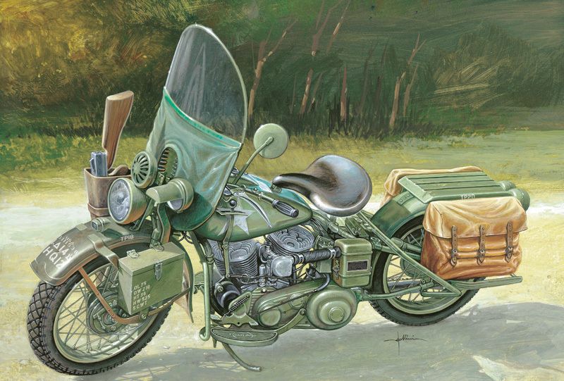 ITALERI Model Kit military 7401 - WLA 750 (1:9) - obrázek 3
