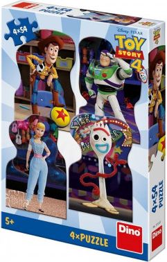 Puzzle 4x54 dílků Toy Story 4 Kamarádi - obrázek 1