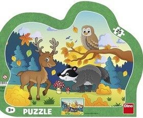 Puzzle deskové Lesní zvířátka - obrázek 1