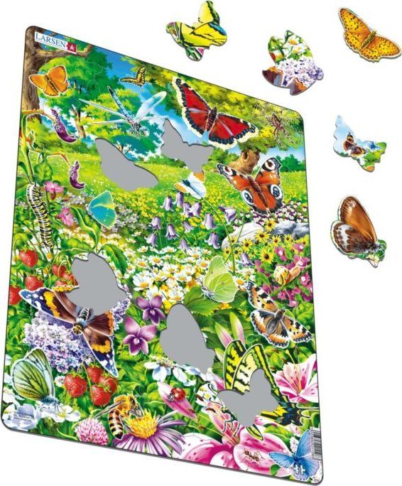 LARSEN Puzzle Motýli 42 dílků - obrázek 2