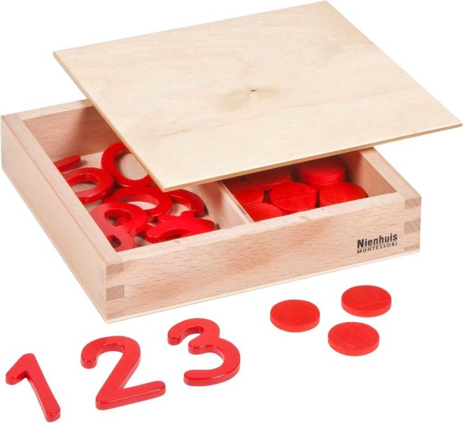 Nienhuis Montessori Čísla a žetony: Mezinárodní verze - obrázek 1