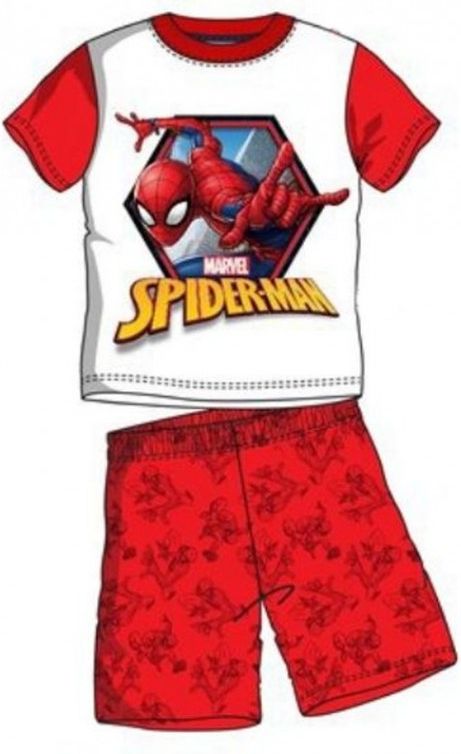 Sun City - Chlapecké letní pyžamo Spiderman - červené - vel. 98 - obrázek 1