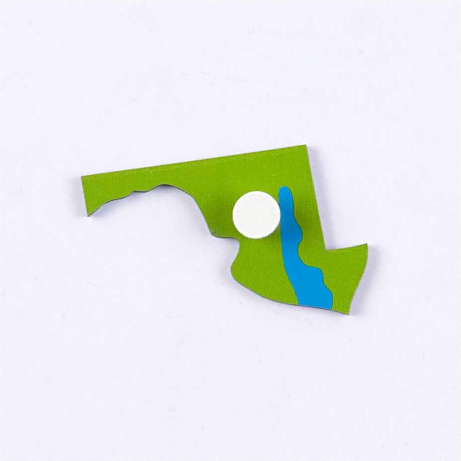 Nienhuis Montessori Puzzle Piece Of USA: Maryland - obrázek 1