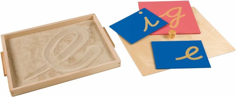 Nienhuis Montessori Sandpaper Letter Tracing Tray - obrázek 1