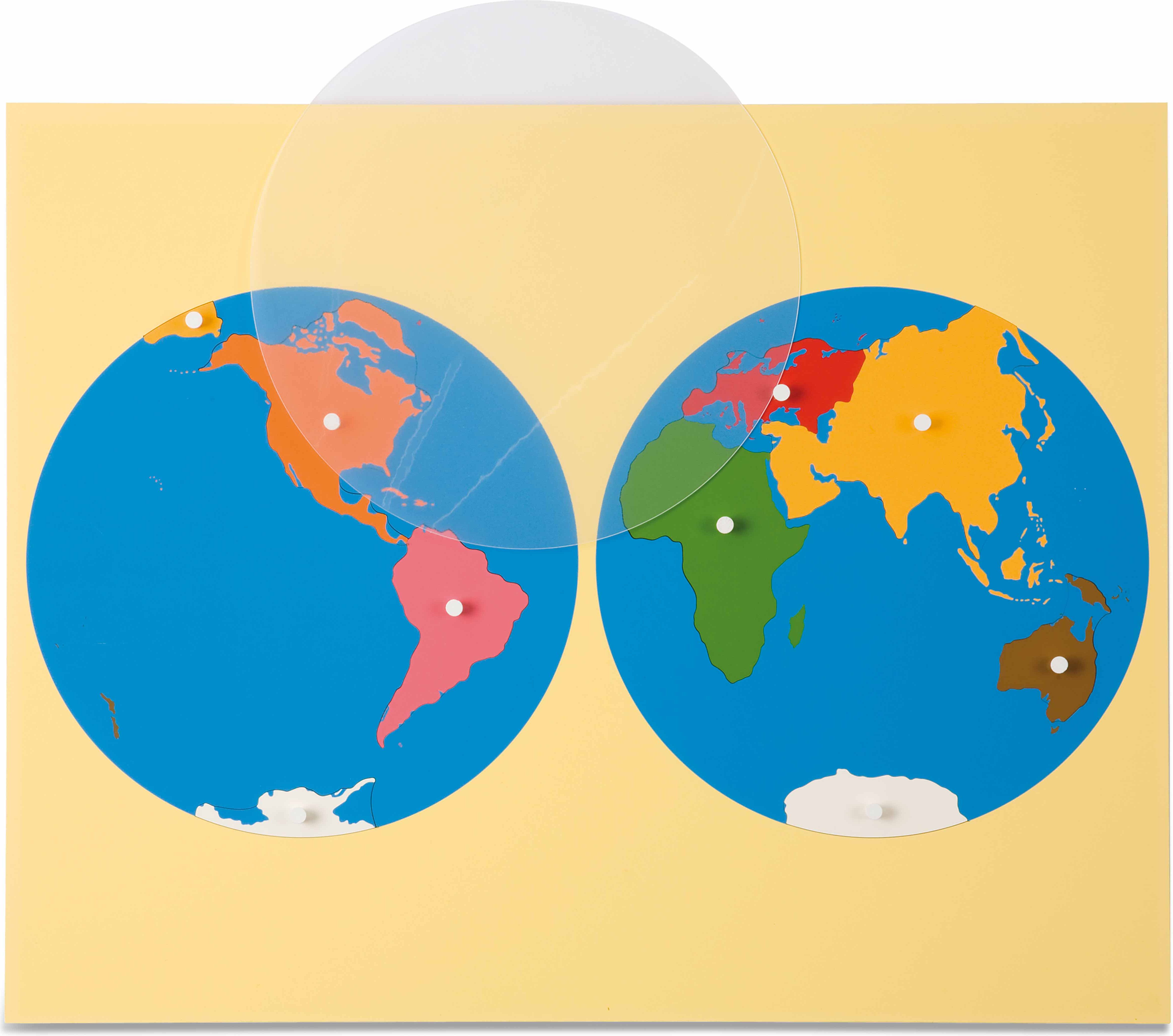 Nienhuis Montessori Puzzle Map: World Parts - obrázek 1