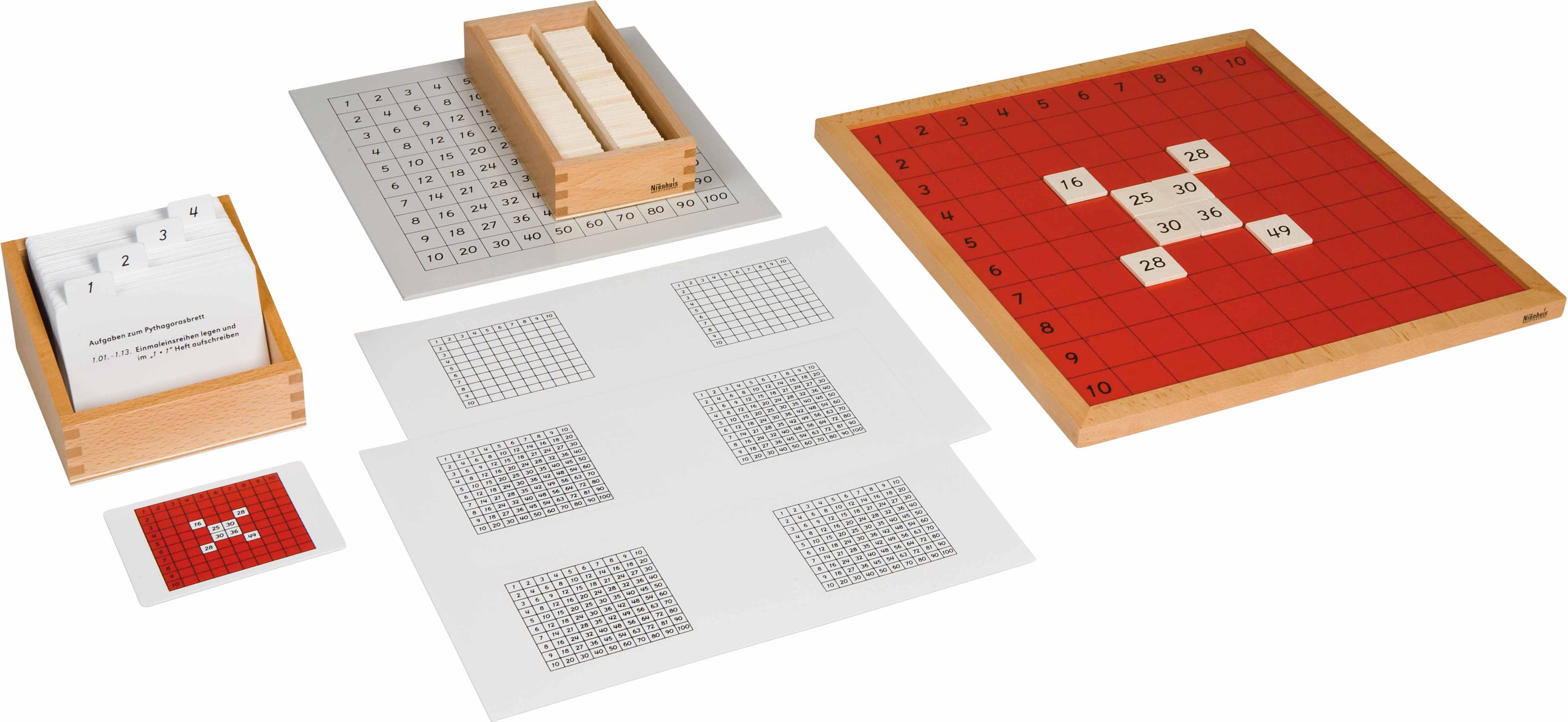 Nienhuis Montessori 62202 Pythagoras Board Activity Set (German version) - obrázek 3